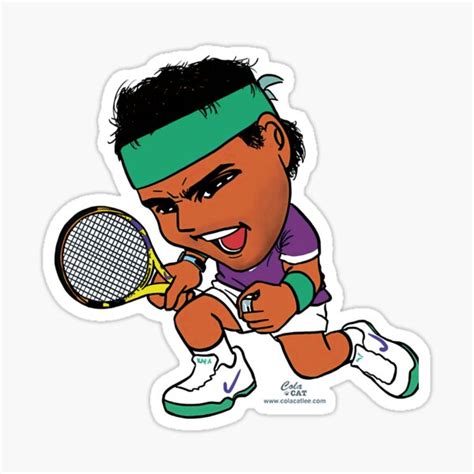 Nadal Tennis Player 5 Sticker For Sale By Astirahalzuri Redbubble