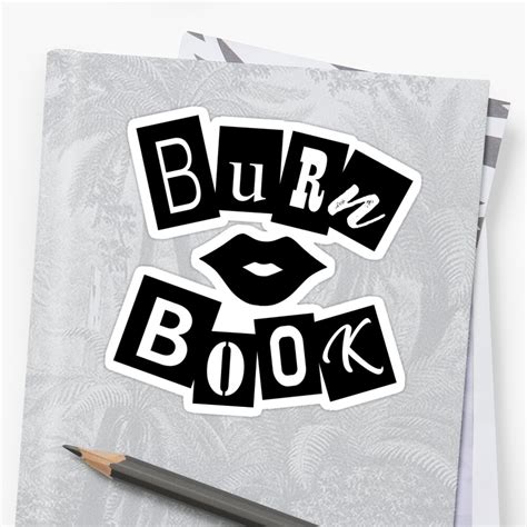 Mean Girls Burn Book Sticker By Catalystdesign Redbubble