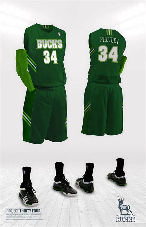 Start a design contest today and our designers will compete to create your winning jersey. Milwaukee Bucks Rebrand on Behance | Basketball uniforms ...