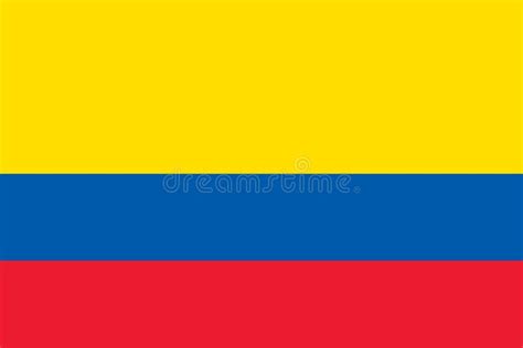 Colombia Official Flag Stock Vector Illustration Of Isolated 162732003