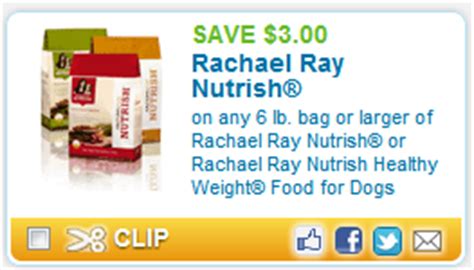 From rachel coupon code : High Value $3.00 off Rachael Ray Nutrish Dog Food!