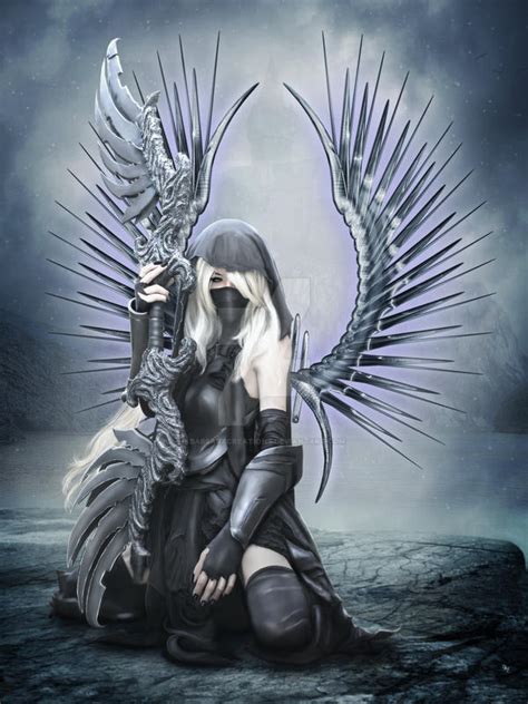 Shadow Angel By Babsartcreations On Deviantart