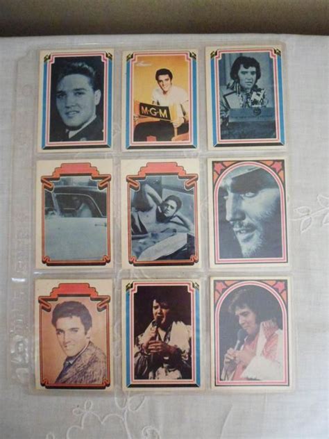 Elvis Collector Cards Nine Elvis Presley Trading Cards 1 9 Etsy