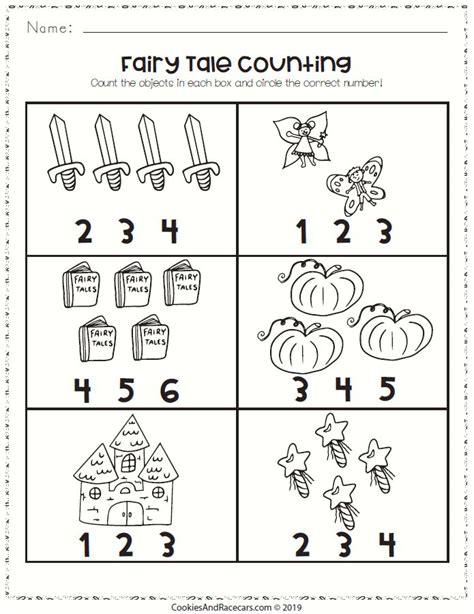 Use these downloadable math activities for prek students to teach your early learners about addends and number partners. Fairy Tale counting worksheet. Count the fairy tale ...