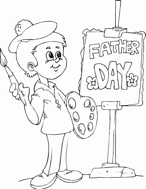 Painter Coloring Page