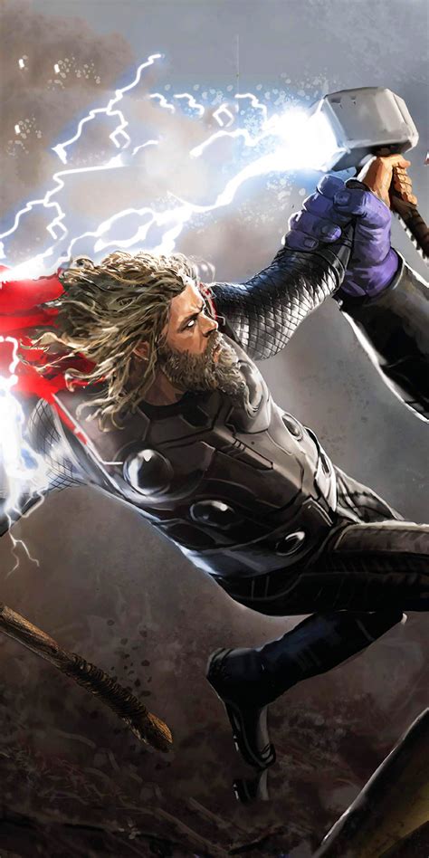 1080x2160 Thor And Thanos Avengers Endgame One Plus 5thonor 7xhonor