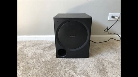 Sony Sa Wp780 Home Theater Powered Active Subwoofer Youtube