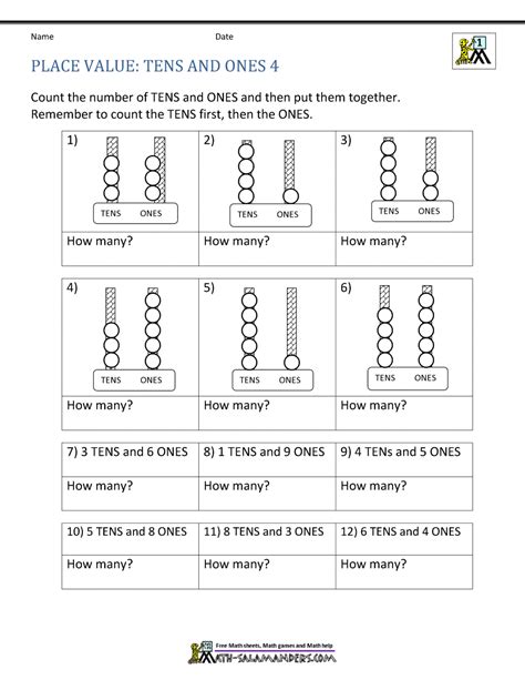 Place Value Numbers Worksheet