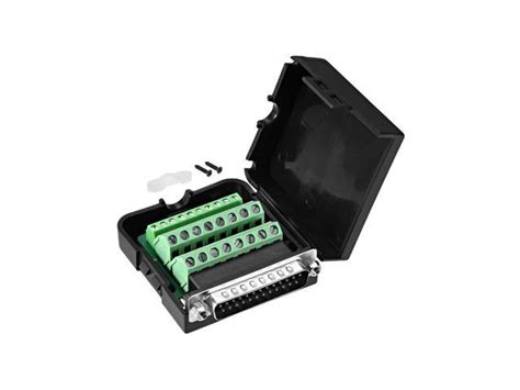 Fasteners Uxcell D Sub Db25 Breakout Board Connector 25 Pin 2 Row Male Port Solderless Terminal