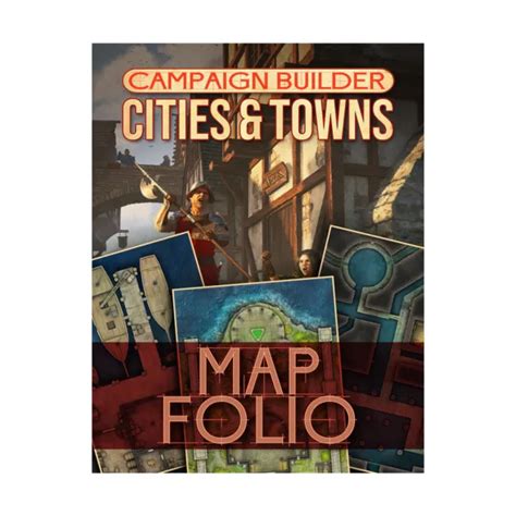Kobold Press Dandd 5e Campaign Builder Cities And Towns Map Folio Sw 44