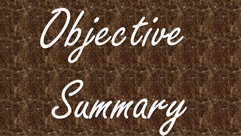 Objective Summary | English Quiz - Quizizz