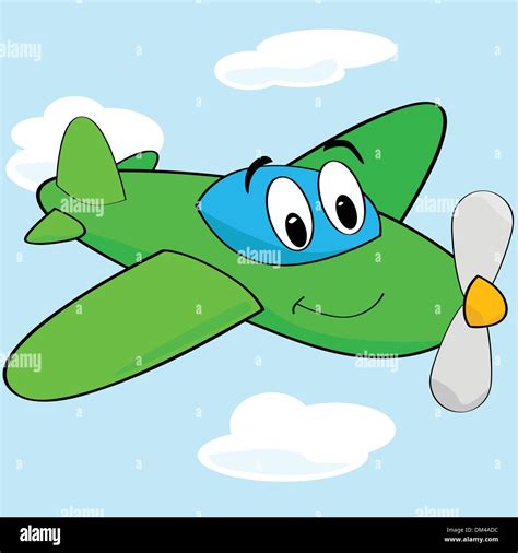 Avión De Dibujos Animados Imagen Vector De Stock Alamy
