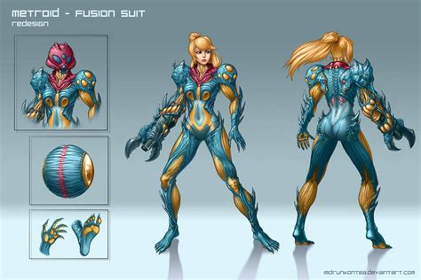 Metroid Fusion Suit Redesign By Imdrunkontea On Deviantart