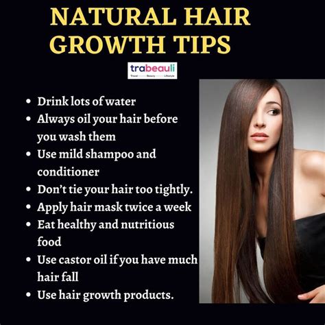 How To Grow Hair Faster In One Month Naturally At Home Trabeauli Natural Hair Growth Tips