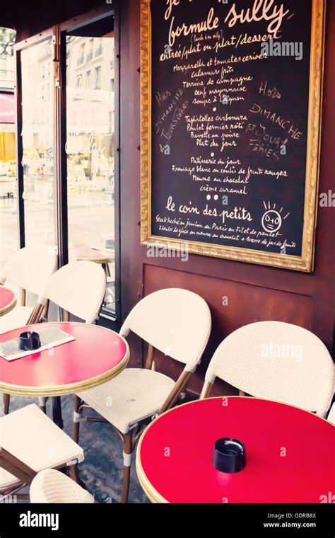 Vintage Paris Cafe Stock Photo Alamy