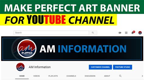 How To Make Youtube Channel Art Banner With Safe Zone To Fit Perfectly