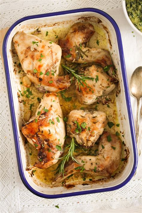 How To Cook Roasted Rabbit In The Oven With Garlic And Wine