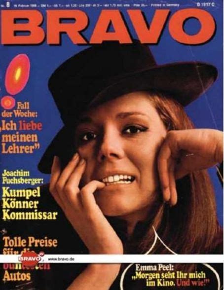 Diana Rigg Bravo Magazine 24 February 1968 Cover Photo Germany