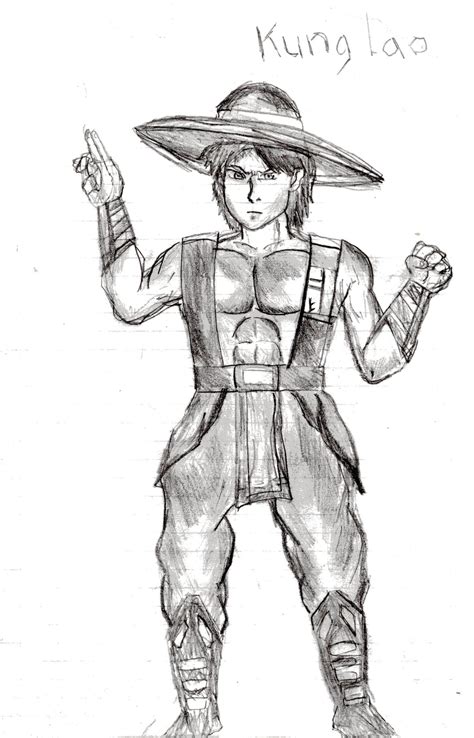 Kung Lao Mk3 Drawing Anime Style By Bitwrovistudios On Deviantart