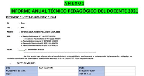 Total 66 Imagen Modelo De Informe Tecnico Pedagogico En Word Abzlocal Mx