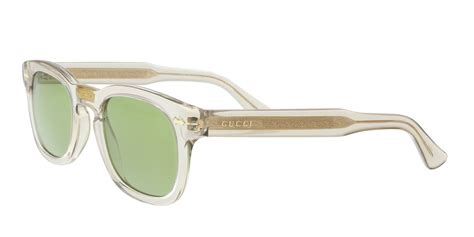 Gucci Gucci Gg0182s 005 Cleargold Square Sunglasses