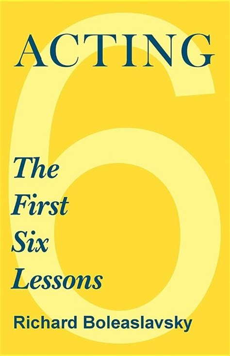 알라딘 Acting The First Six Lessons Paperback