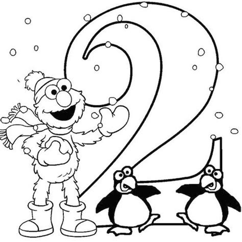 number  coloring page color  number printable