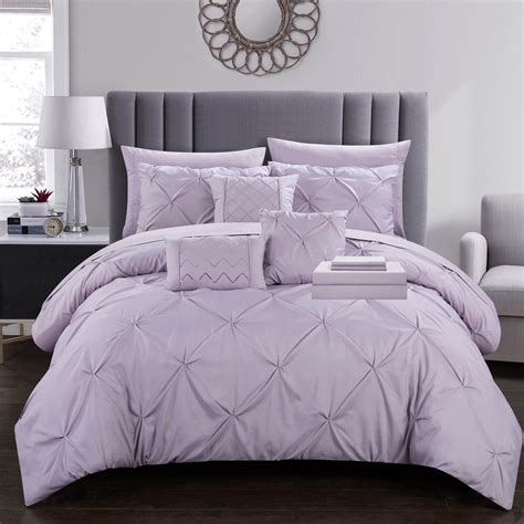 Chic Home Mycroft Pinch Pleated Ruffled Bed In A Bag Soft Microfiber Sheets 10 Pieces Comforter