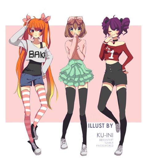 Rival Outfits 1 By Ku Ini Anime Outfits Yandere Yandere Simulator