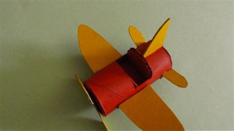 Airplane Made From A Toilet Paper Roll Youtube