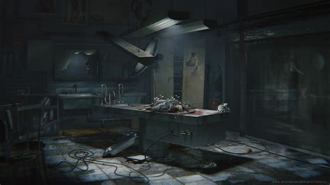 Artstation Dissecting Room Concept Piotr Bystry Concept Art