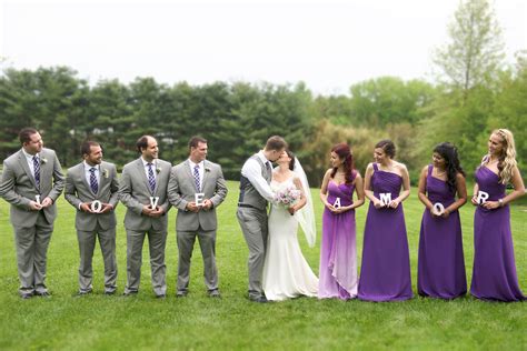 Grey And Purple Groomsmen Suits Bmp Connect
