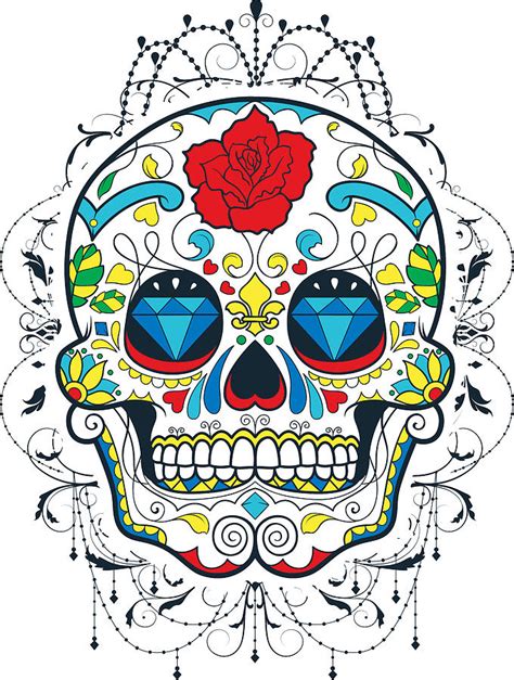 Sugar Skull Digital Art By Jacob Zelazny Fine Art America