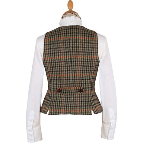 Templeton Check Tailored Tweed Waistcoat Cordings