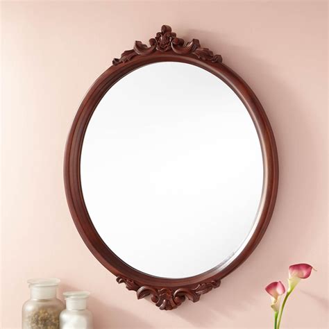 The frame has an elegant profile browse 39 decorative vanity mirror on houzz whether you want inspiration for planning. 22" Haddington Oval Vanity Mirror | Mirror, Vanity mirror ...