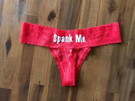 Personalize Your Own Victoria Secret Red Lace Waist Thong Fast Shipping