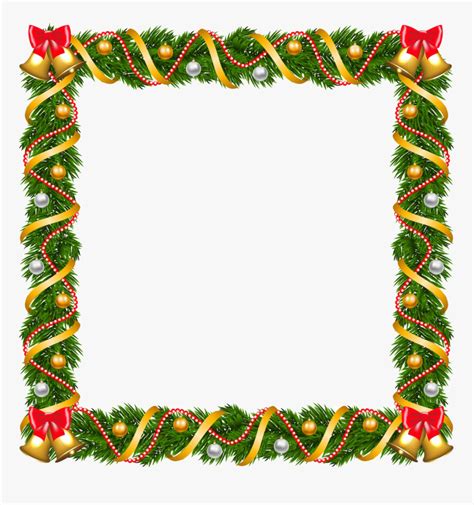 Christmas Border Png Download Christmas Garland Frame Clipart