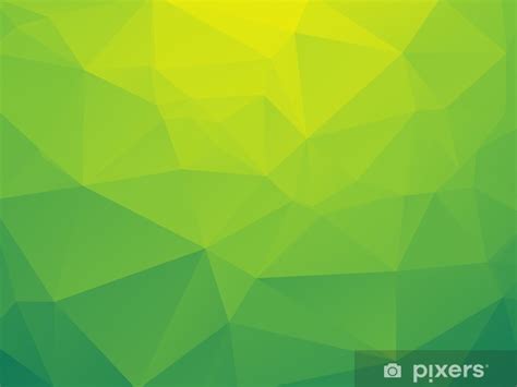 fotomural abstracto bio fondo verde amarillo triangular