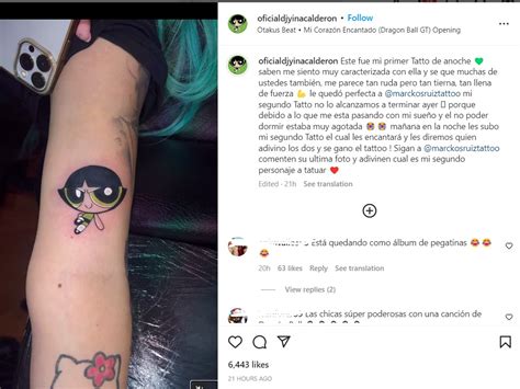 Yina Calderón Dejó Ver Su Nuevo Tatuaje Una “chica Superpoderosa” Infobae