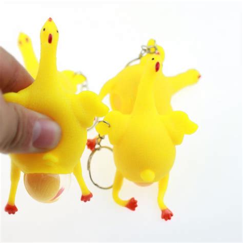 Ajp Chicken Lay Eggs Gadget Antistress Fun Squeeze Balle Toys Interesting Novelty Shocker Gags