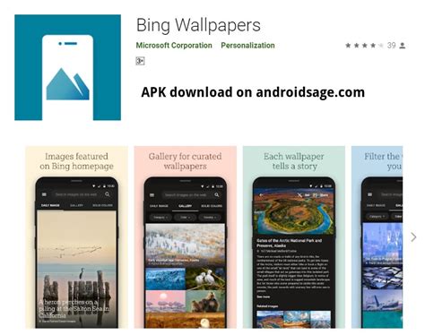 Download Microsoft Bing Wallpapers Apk For Automatic Background Updates