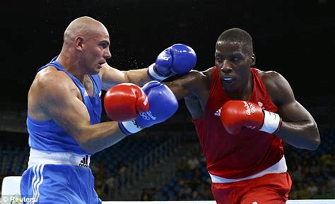 During a men's super heavy (+91kg) olympic boxing match. Rio Olympics 2016 Games DAY ONE: LATEST RESULTS AND TEAM ...