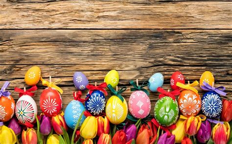Schaut wieder rein und danke fürs teilen, liken. Herunterladen hintergrundbild frohe ostern, ostereier, holz-dielen, holz-hintergrund, ostern ...