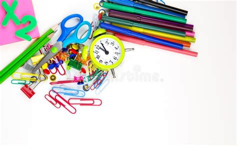 School Equipment Tools Stock Photo Image Of Object Eraser 56392902