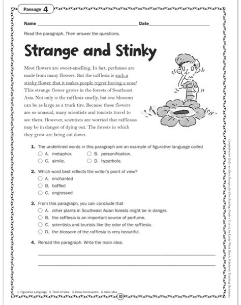 Comprehension Skills: 40 Short Passages for Close Reading ...