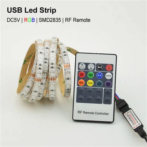 Rgb Led Strip Usb Colour Changing Lighting Kit 50cm 1m 2m 3m 4m 5m Tv