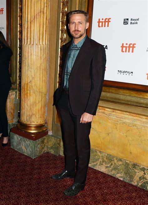 Ryan Gosling Promoting First Man Pictures Popsugar Celebrity