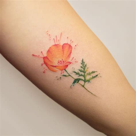 105 Sensational Watercolor Flower Tattoos Page 7 Of 11
