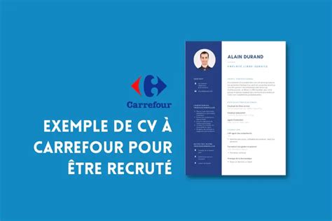 Exemple de CV à Carrefour bien optimisé pour être recruté