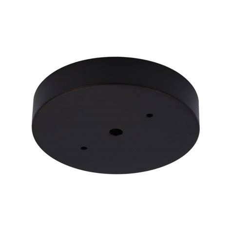 Commercial Electric 5 In Matte Black Modern Canopy Kit For Ceiling